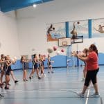 Netball training in Malta